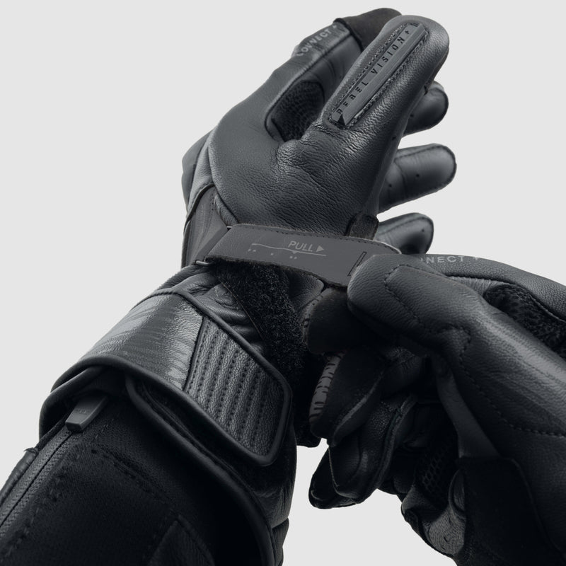 Rebelhorn Viper Gloves Black FREE UK Delivery, FREE 365 Day Returns | Moto Central
