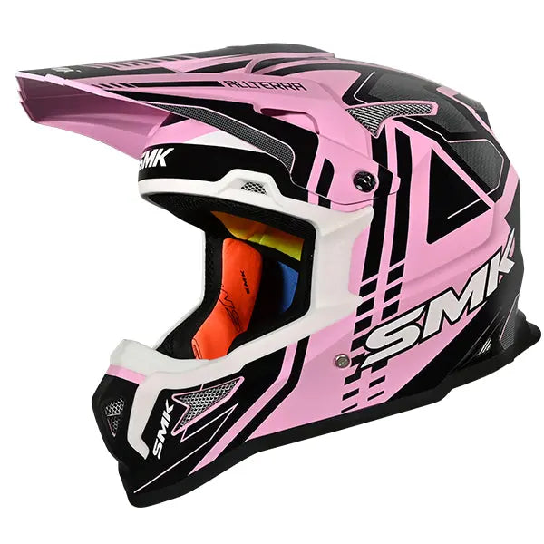 SMK Allterra X-Sprint GL921 Black / Pink / White FREE UK Delivery, FREE 365 Day Returns | Moto Central