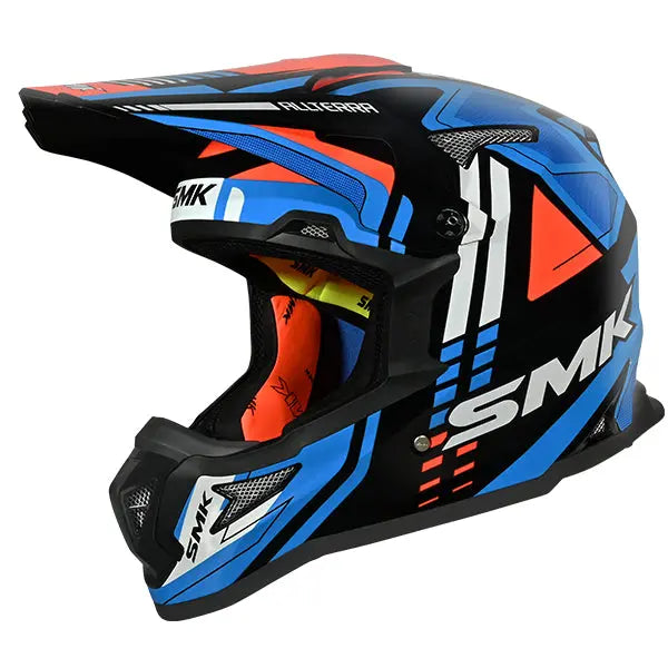 SMK Allterra X-Sprint GL257 Blue / Red / Black / White FREE UK Delivery, FREE 365 Day Returns | Moto Central
