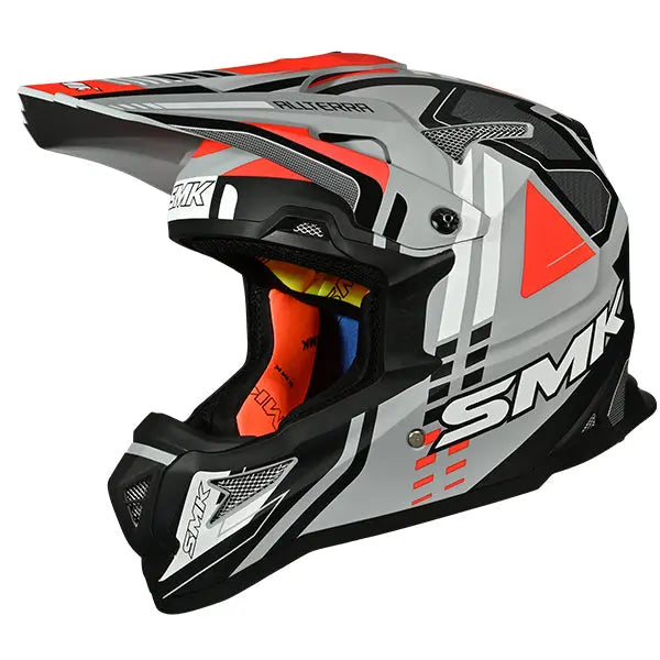 SMK Allterra X-Sprint MA627 Grey / Orange / Black FREE UK Delivery, FREE 365 Day Returns | Moto Central