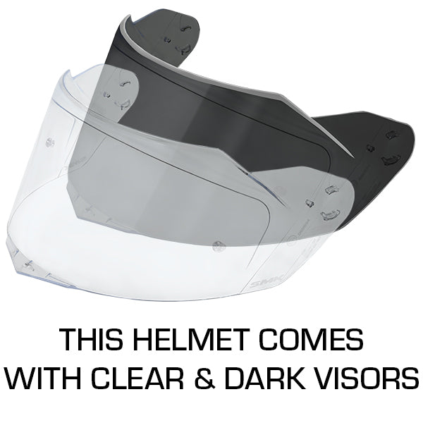 SMK Agnar Cyborg MA237 Black / Gold / Red FREE UK Delivery, FREE 365 Day Returns | Moto Central