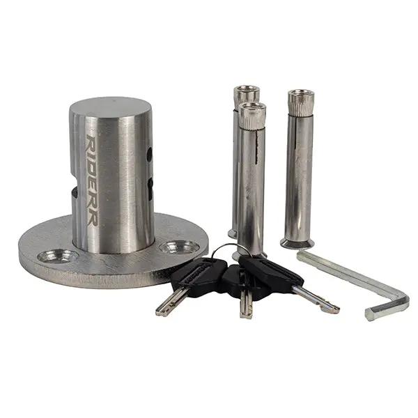 Riderr Ground Anchor Silver FREE UK Delivery, FREE 365 Day Returns | Moto Central