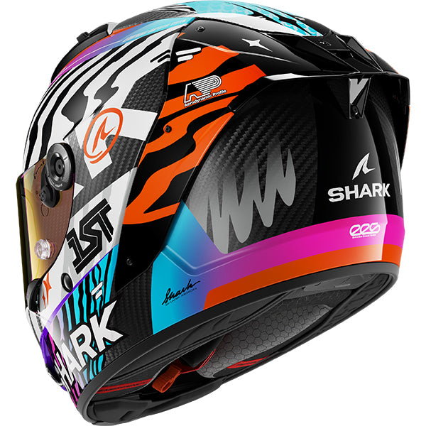Shark Aeron Speed-Fancy Carbon / White / Orange FREE UK Delivery, FREE 365 Day Returns | Moto Central