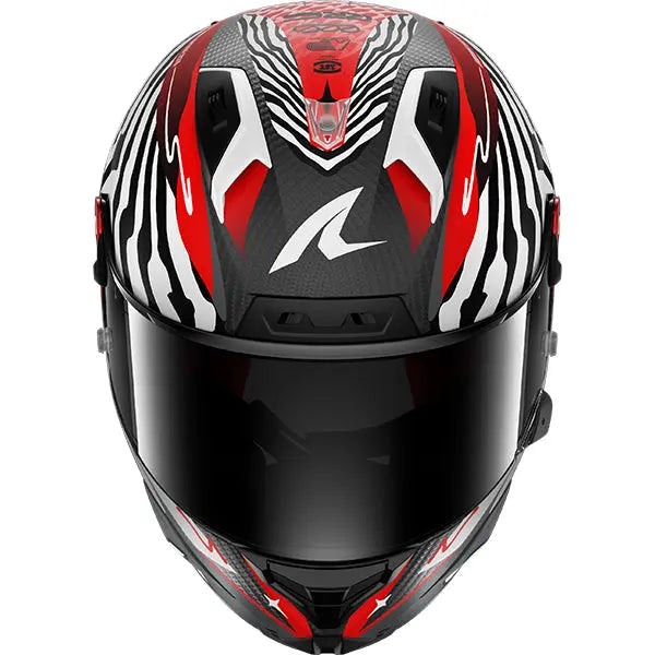 Shark Aeron-GP FIM Speed-Fancy Carbon / White / Red FREE UK Delivery, FREE 365 Day Returns | Moto Central