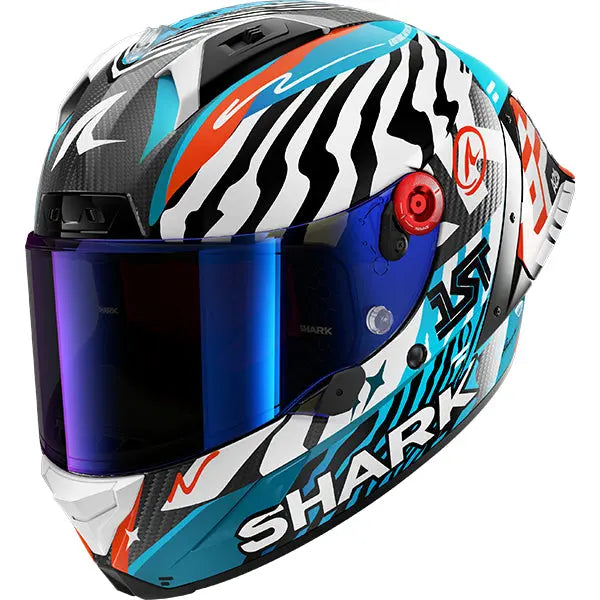 Shark Aeron-GP FIM Speed-Fancy Carbon / White / Orange FREE UK Delivery, FREE 365 Day Returns | Moto Central