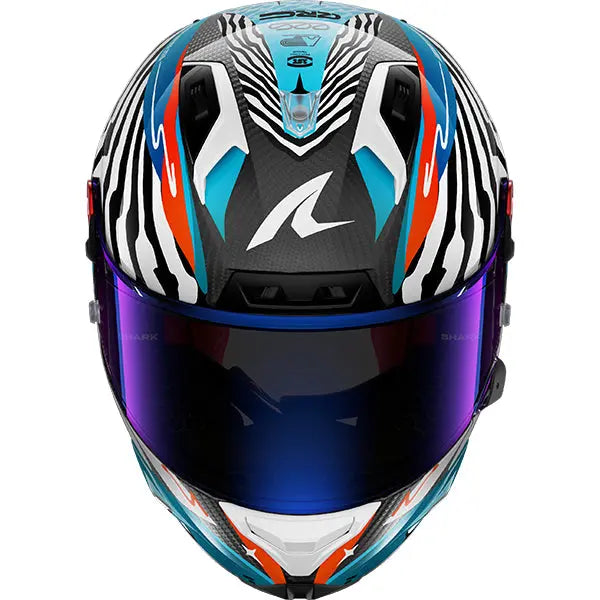 Shark Aeron-GP FIM Speed-Fancy Carbon / White / Orange FREE UK Delivery, FREE 365 Day Returns | Moto Central