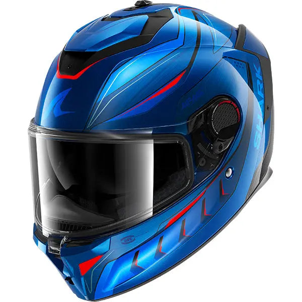 Shark Spartan GT PRO Carbon Mekarium Carbon / Blue / Orange FREE UK Delivery, FREE 365 Day Returns | Moto Central