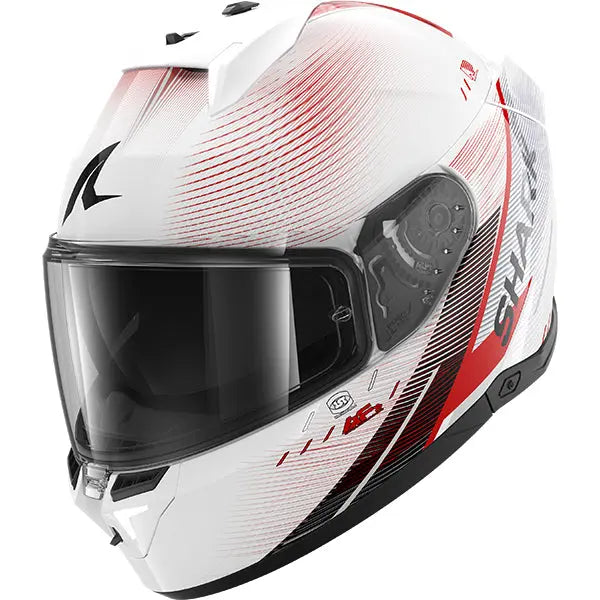 Shark Skwal i3 Speed-Tech White / Red / Black FREE UK Delivery, FREE 365 Day Returns | Moto Central