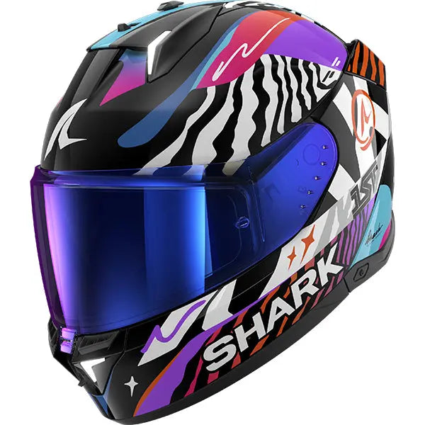 Shark Skwal i3 Speed-Fancy Black / White / Orange FREE UK Delivery, FREE 365 Day Returns | Moto Central