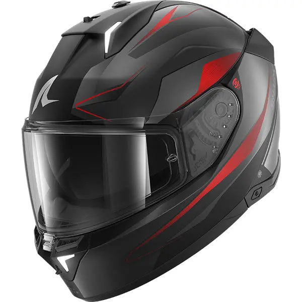 Shark Skwal i3 Mekarium Matt Black / Anthracite / Red FREE UK Delivery, FREE 365 Day Returns | Moto Central