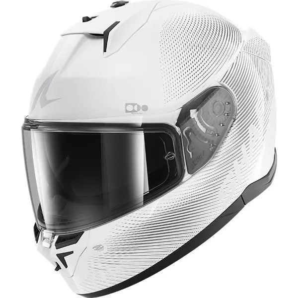 Shark D-Skwal 3 SP Lyne White / Silver FREE UK Delivery, FREE 365 Day Returns | Moto Central