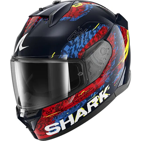 Shark D-Skwal 3 Speed-VIB Blue / Red / Blue FREE UK Delivery, FREE 365 Day Returns | Moto Central