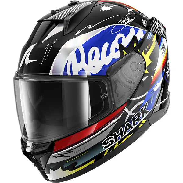 Shark D-Skwal 3 Streetrush Black / Blue / Pearl FREE UK Delivery, FREE 365 Day Returns | Moto Central