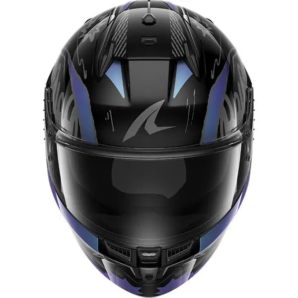 Shark D-Skwal 3 Streetrush Black / Green / Pearl FREE UK Delivery, FREE 365 Day Returns | Moto Central