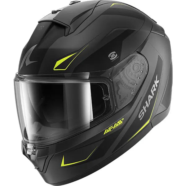 Shark Ridill 2 Mekarium Matt Anthracite / Yellow FREE UK Delivery, FREE 365 Day Returns | Moto Central