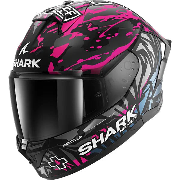 Shark Skwal Cup Redding Matt Black / Violet / Blue FREE UK Delivery, FREE 365 Day Returns | Moto Central
