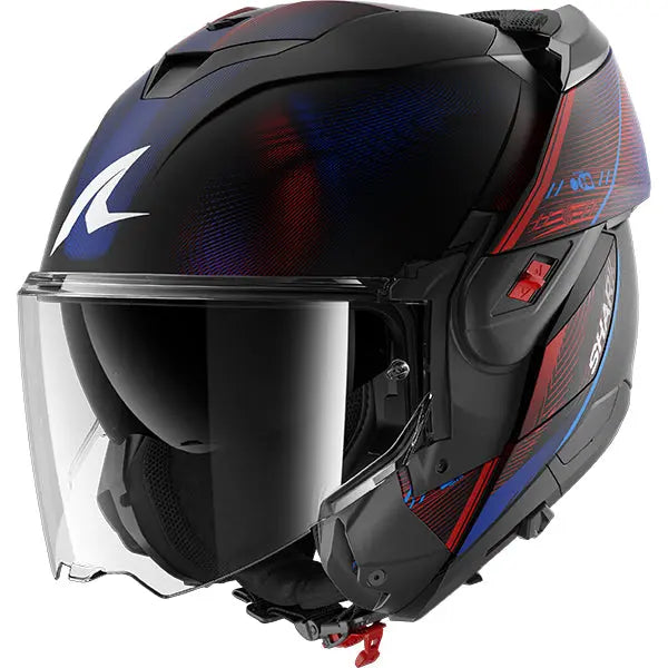 Shark OXO Speed-Tech Matt Black / Blue / Red FREE UK Delivery, FREE 365 Day Returns | Moto Central