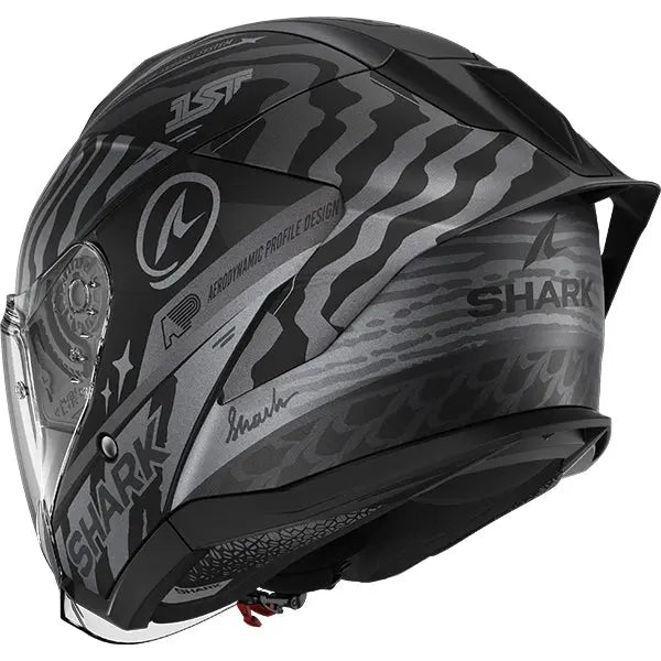 Shark Skwal Jet Cup Speed-Fancy Black / Anthracite / Silver FREE UK Delivery, FREE 365 Day Returns | Moto Central