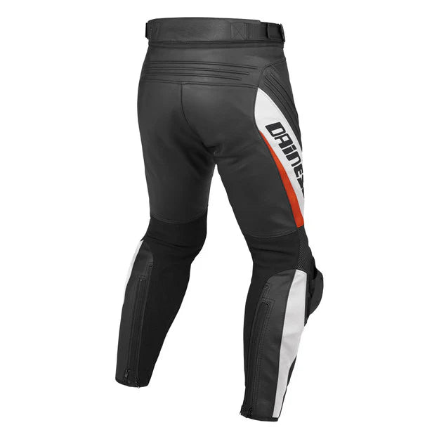 Dainese Delta Pro Evo C2 Perf Leather Trouser Black / White - FREE UK Shipping, FREE 365 Day Returns | Moto Central