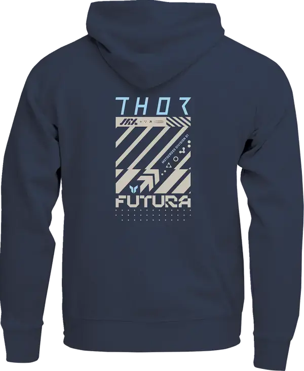 Thor Futura Youth Pullover Hoodie Navy - FREE UK Shipping, FREE 365 Day Returns | Moto Central