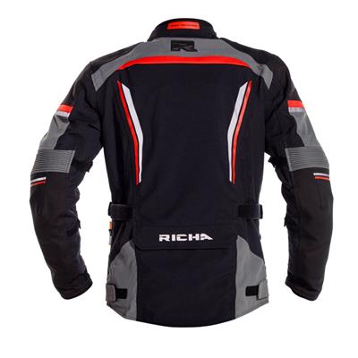 Richa Infinity 2 Pro Textile Jacket Black / Grey / Red  - FREE UK Delivery - Moto Central