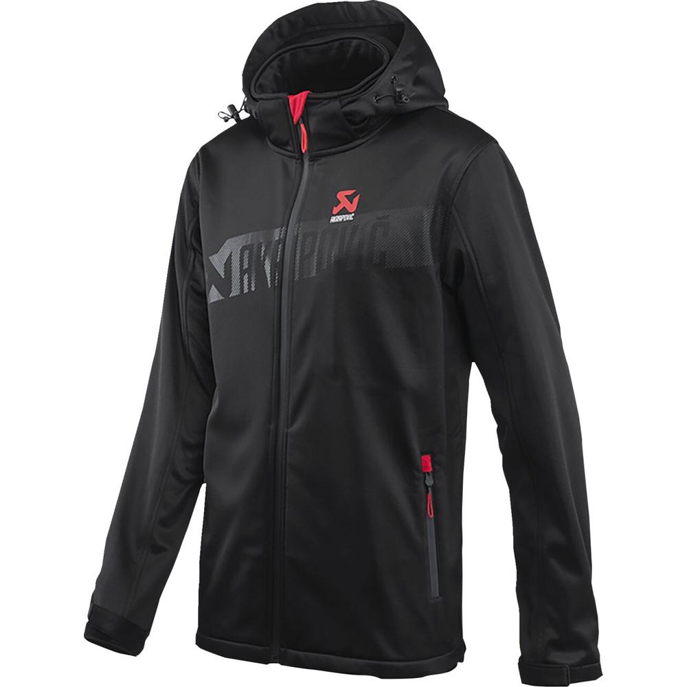 AKRAPOVIC フード付きジャケット Akrapovic Corpo Soft Shell Jacket Black/Red FREE Delivery & Returns