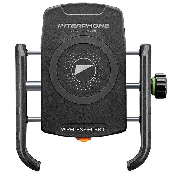 Interphone Crab Wireless USB-C Phone Holder Black FREE UK Delivery, FREE 365 Day Returns | Moto Central