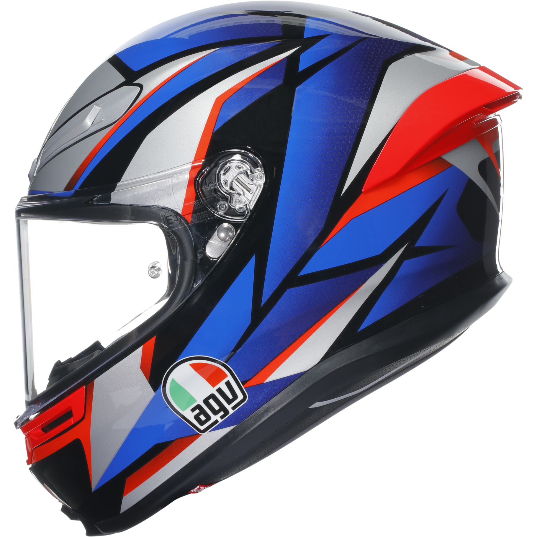 AGV K6-S Slashcut Black / Blue / Red FREE UK Delivery, FREE 365 Day Returns | Moto Central