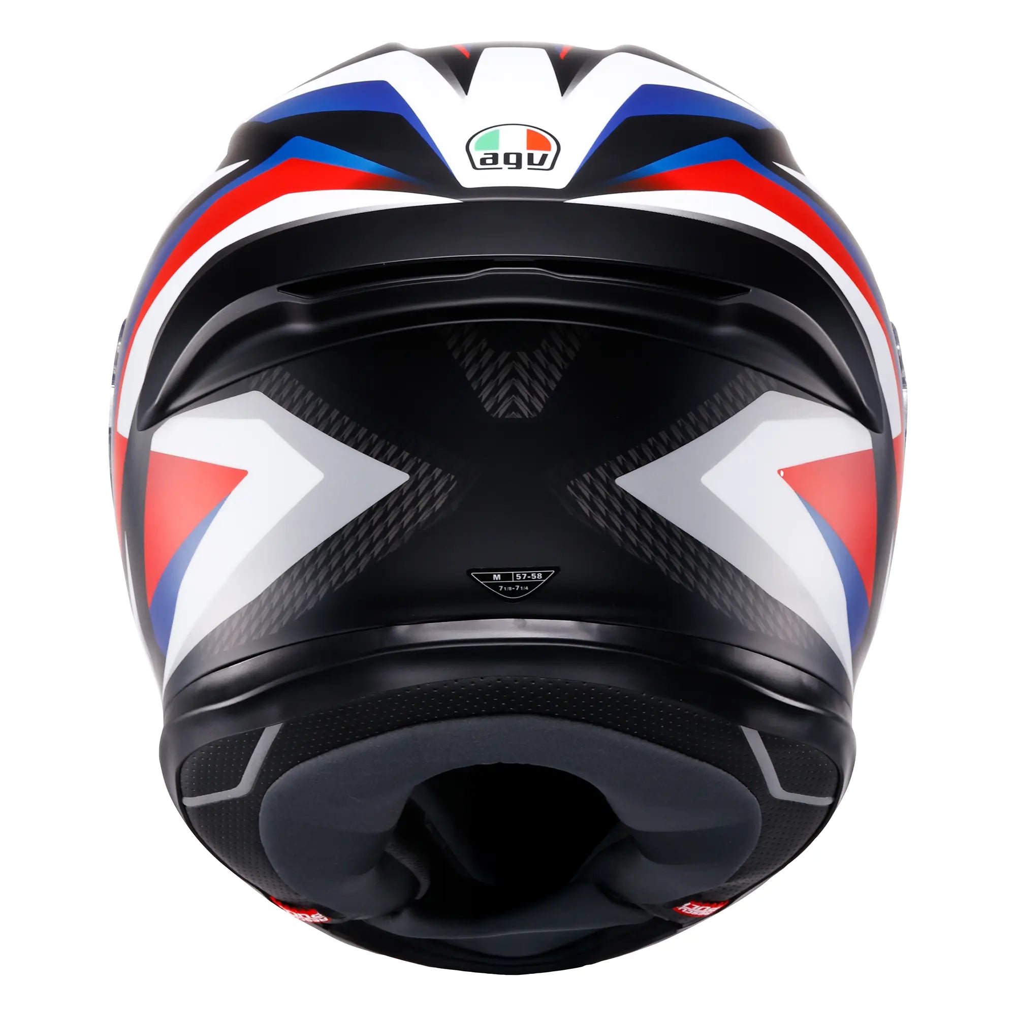 AGV K6-S Timewarp Red / White / Blue - FREE UK Shipping, FREE 365 Day Returns | Moto Central