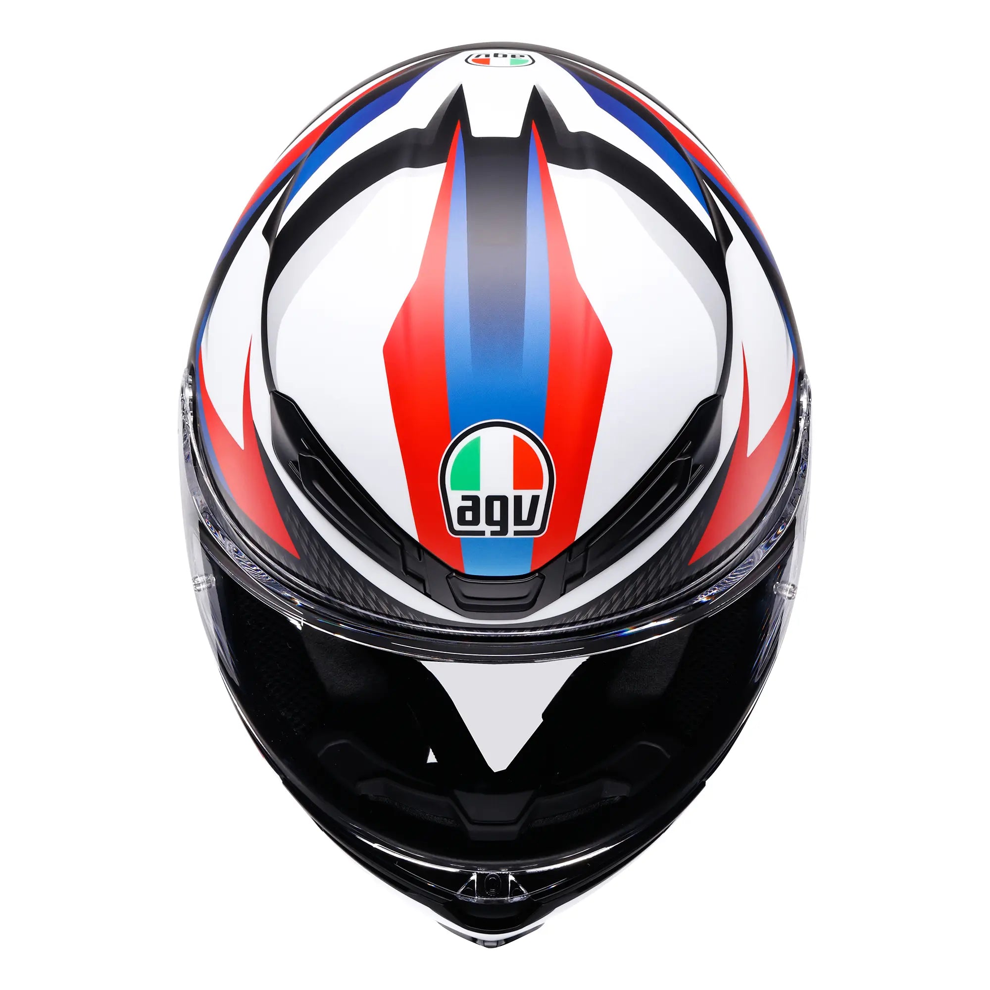 AGV K6-S Timewarp Red / White / Blue - FREE UK Shipping, FREE 365 Day Returns | Moto Central
