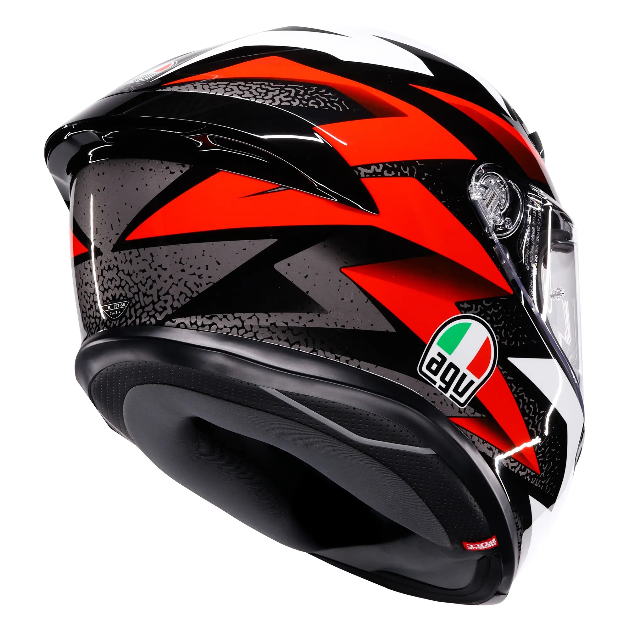 AGV K6-S Braven Black / Red / White - FREE UK Shipping, FREE 365 Day Returns | Moto Central