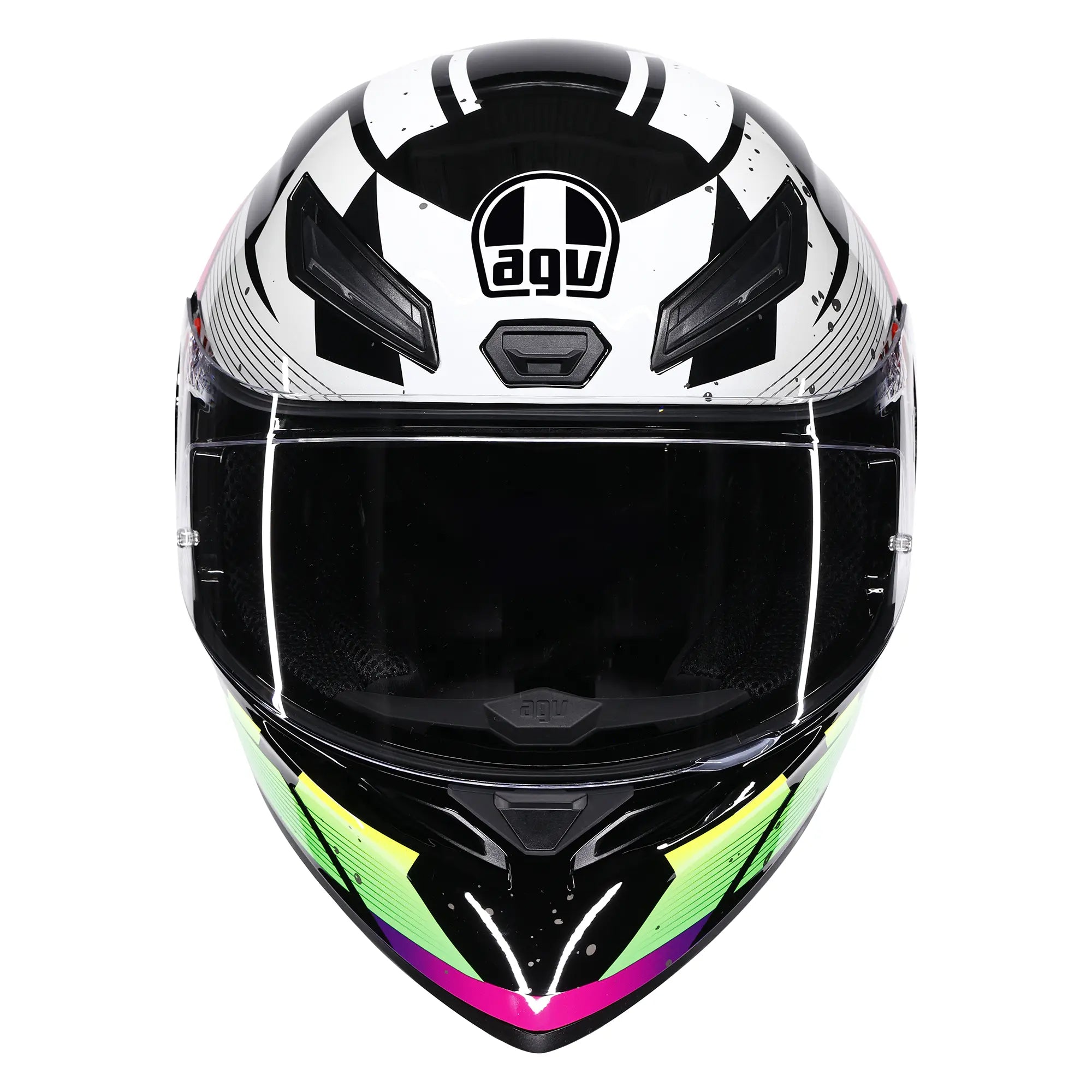 AGV K1-S Punkpulse Black / Purple / Lime - FREE UK Shipping, FREE 365 Day Returns | Moto Central
