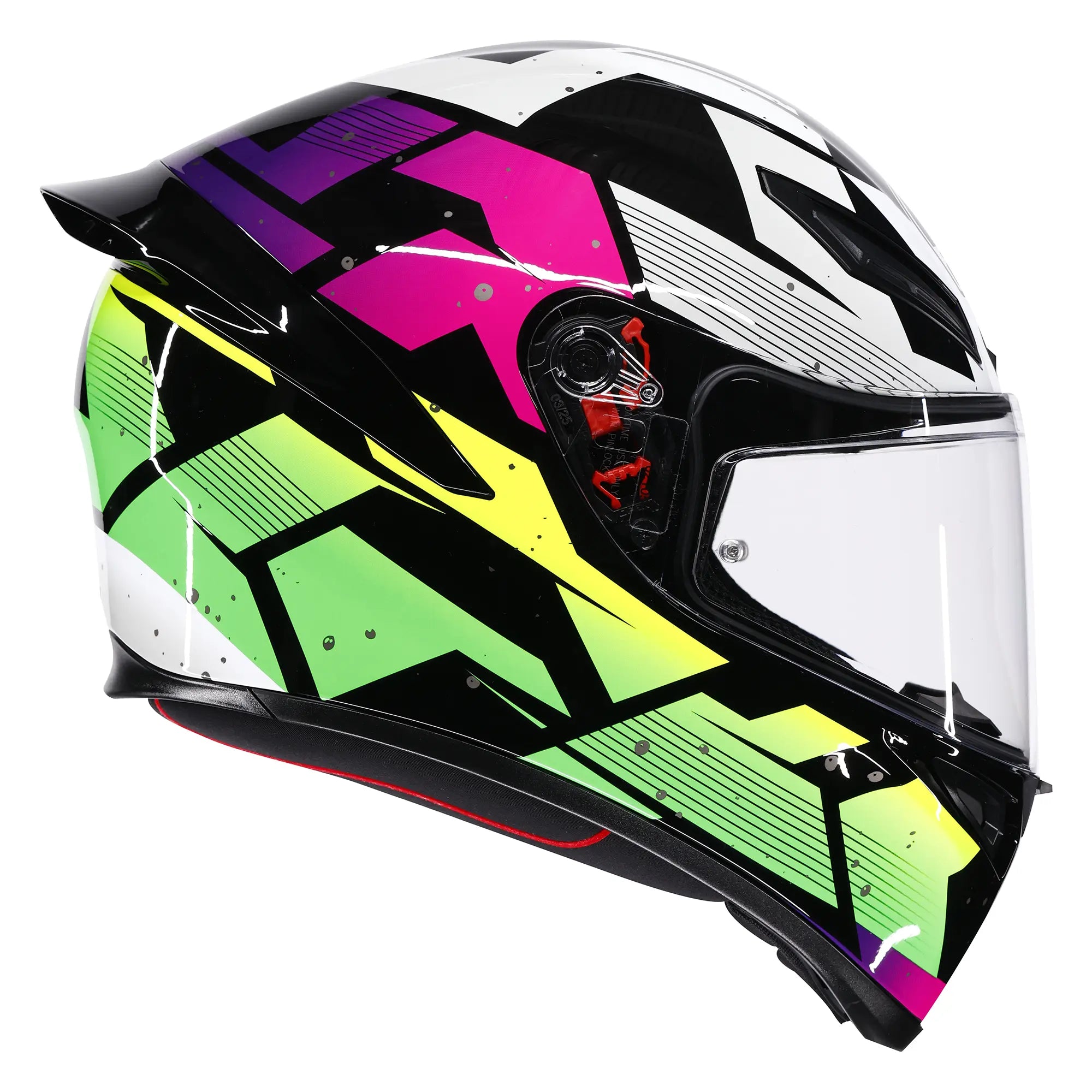 AGV K1-S Punkpulse Black / Purple / Lime - FREE UK Shipping, FREE 365 Day Returns | Moto Central