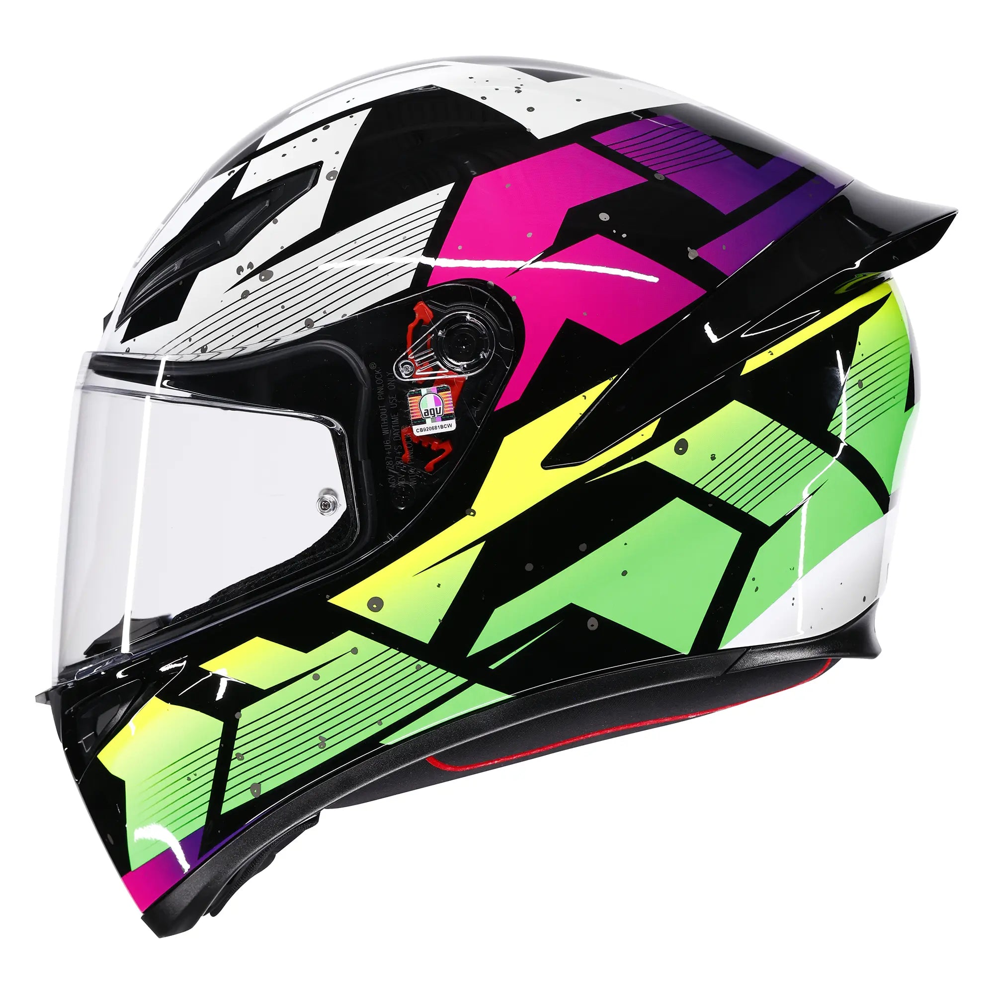 AGV K1-S Punkpulse Black / Purple / Lime - FREE UK Shipping, FREE 365 Day Returns | Moto Central