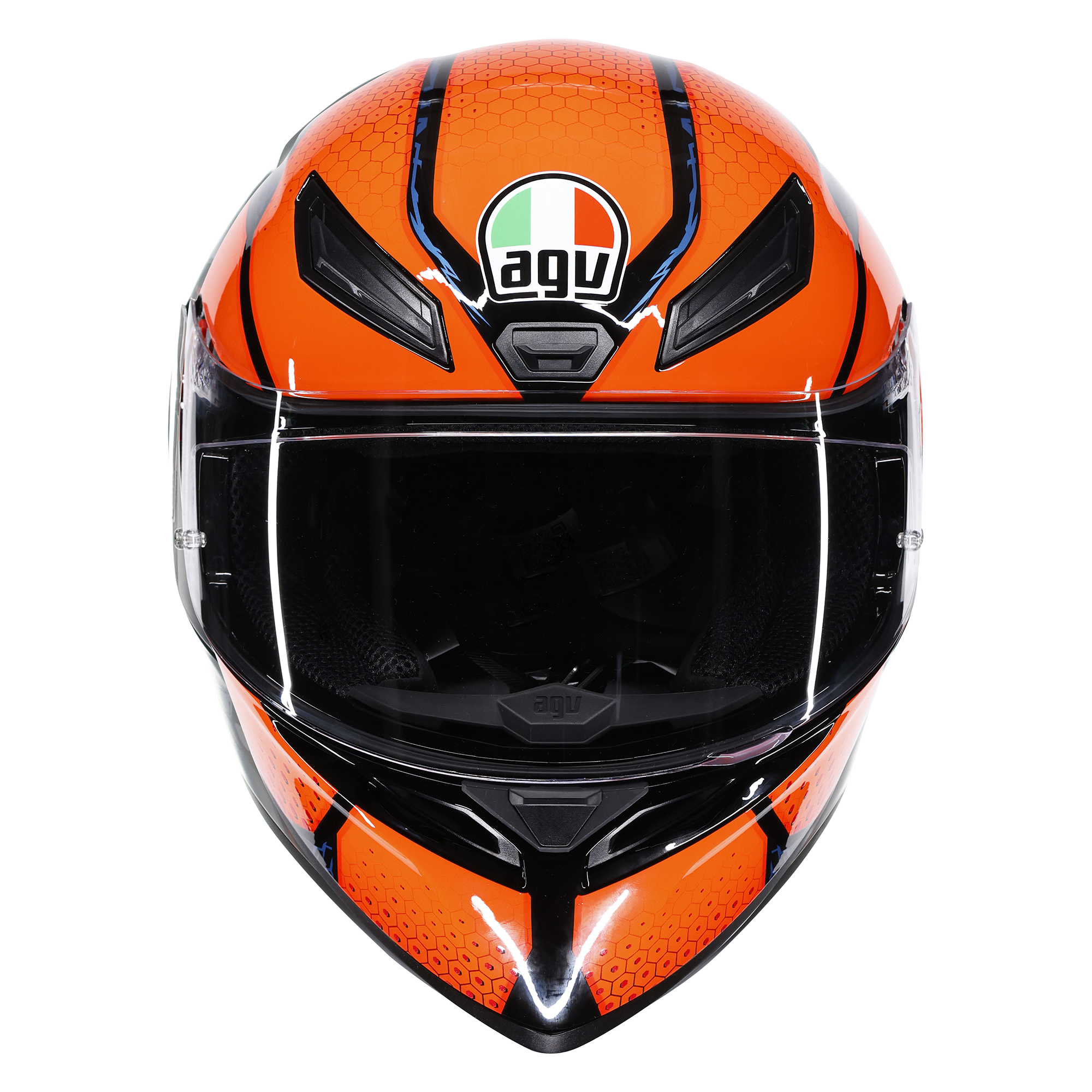 AGV K1-S Speedarmour Black / Orange / Blue - FREE UK Shipping, FREE 365 Day Returns | Moto Central