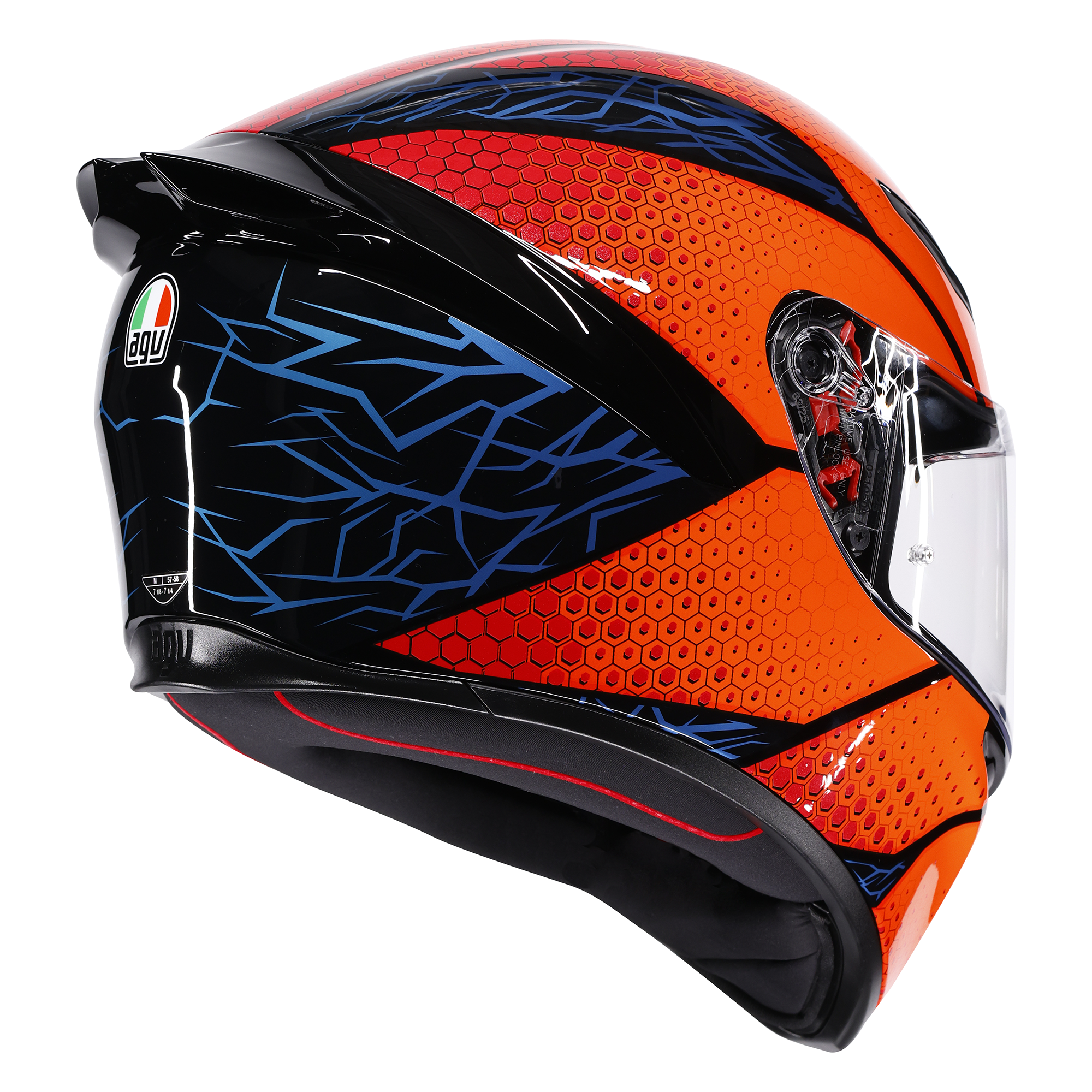 AGV K1-S Speedarmour Black / Orange / Blue - FREE UK Shipping, FREE 365 Day Returns | Moto Central