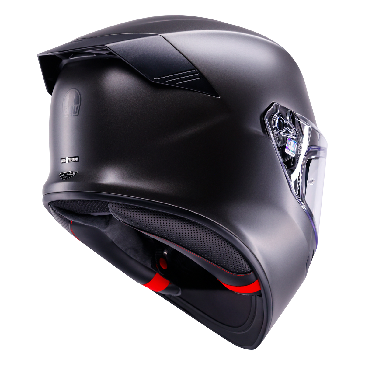 AGV K5 ECE 22.06 Solid Asfalto Grey - FREE UK Shipping, FREE 365 Day Returns | Moto Central