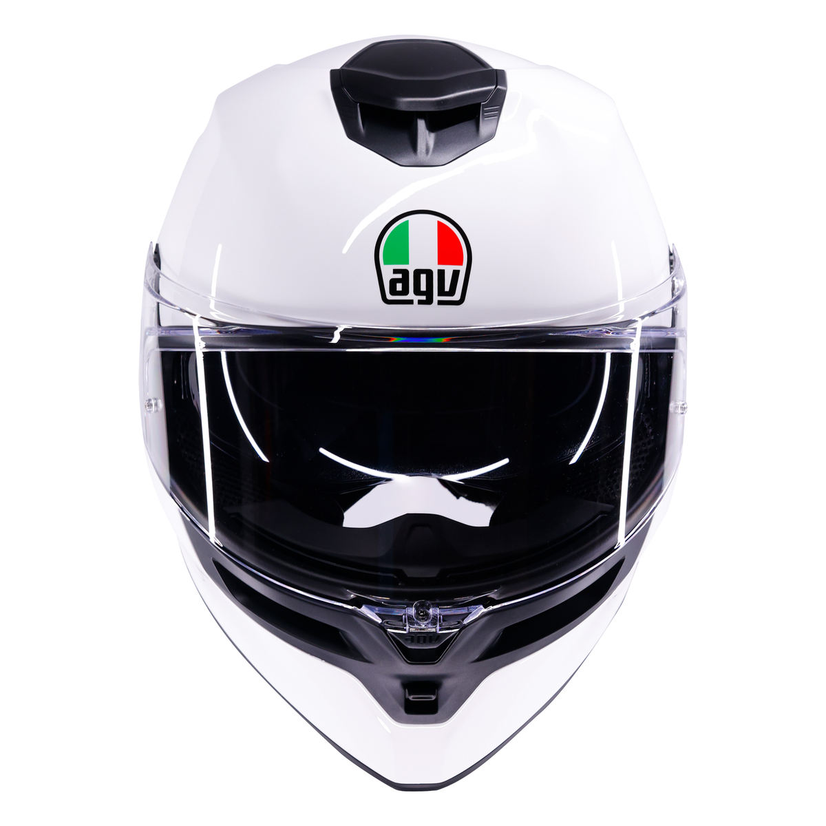 AGV K5 ECE 22.06 Solid White - FREE UK Shipping, FREE 365 Day Returns | Moto Central