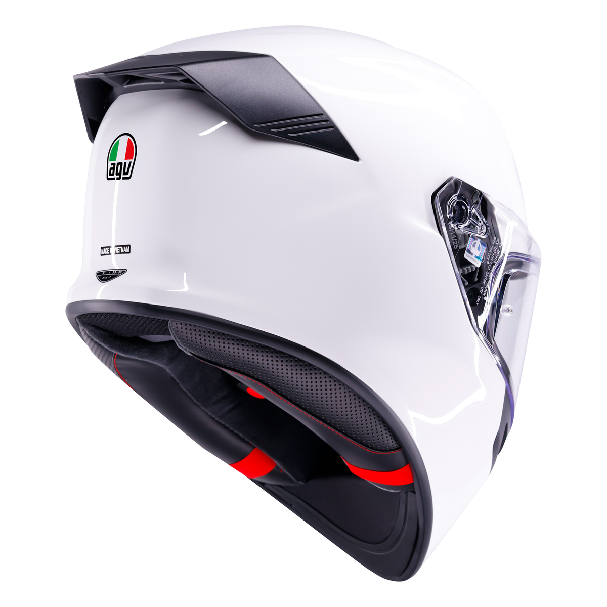 AGV K5 ECE 22.06 Solid White - FREE UK Shipping, FREE 365 Day Returns | Moto Central