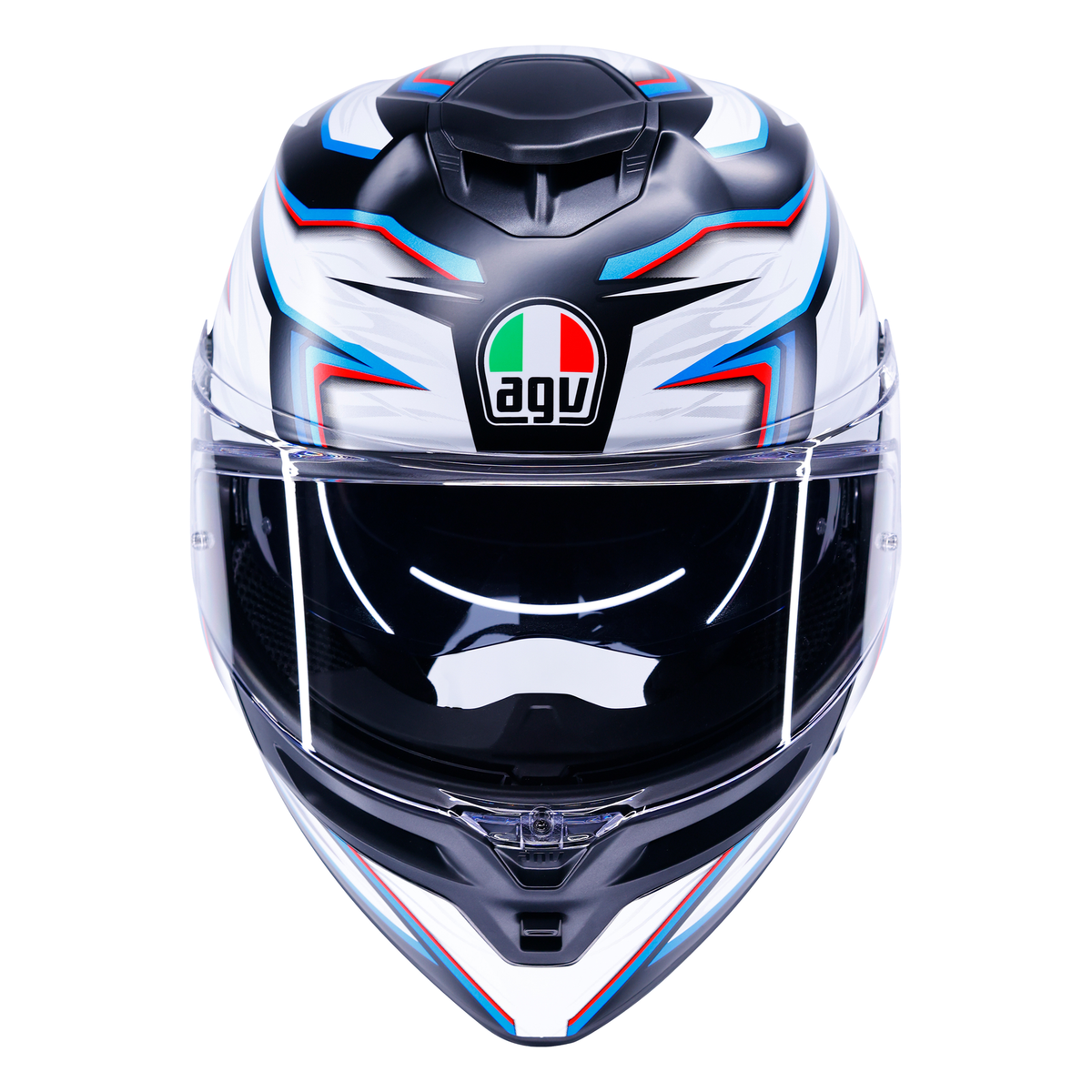 AGV K5 ECE 22.06 Zenithar Black / White / Blue - FREE UK Shipping, FREE 365 Day Returns | Moto Central