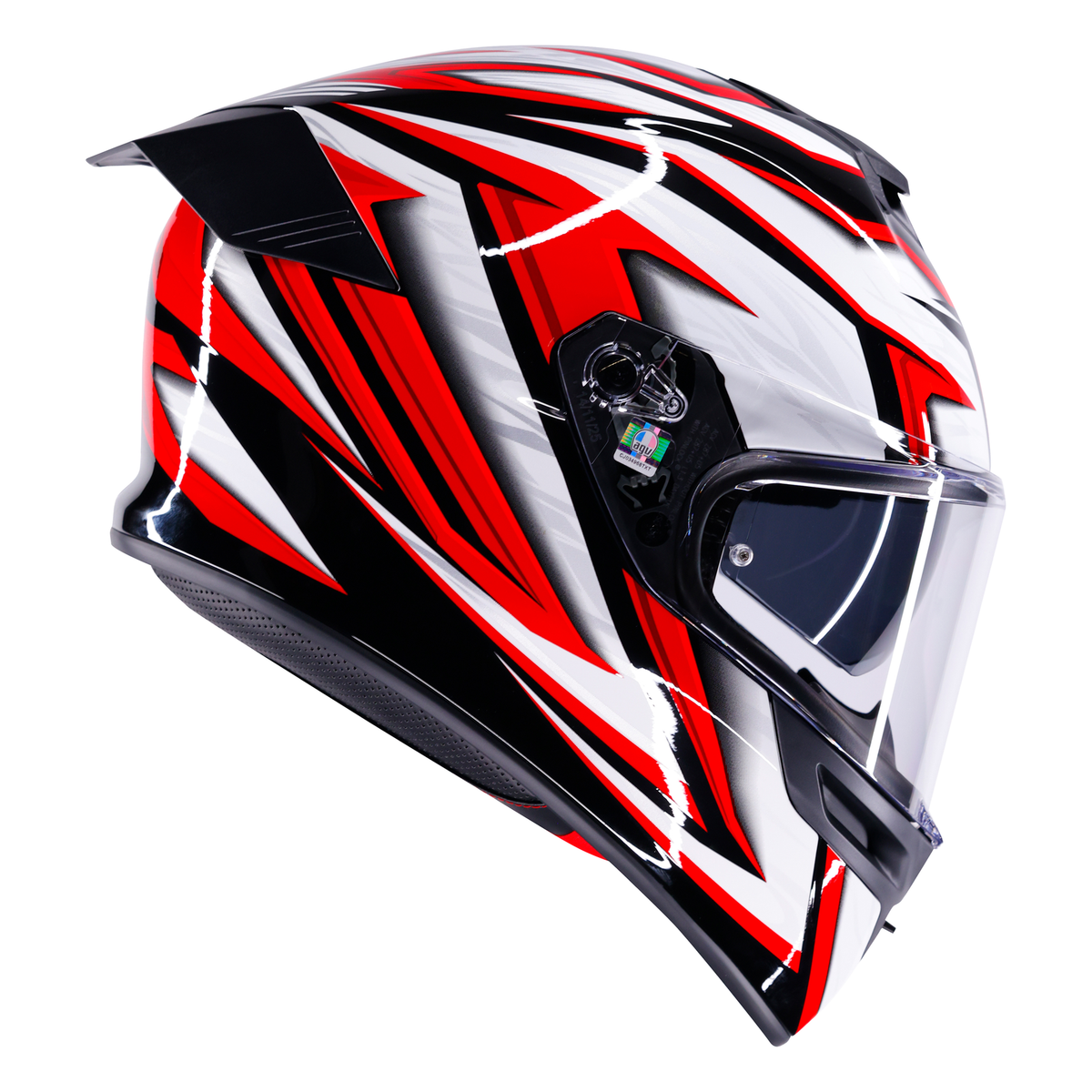 AGV K5 ECE 22.06 Zenithar Black / White / Red - FREE UK Shipping, FREE 365 Day Returns | Moto Central