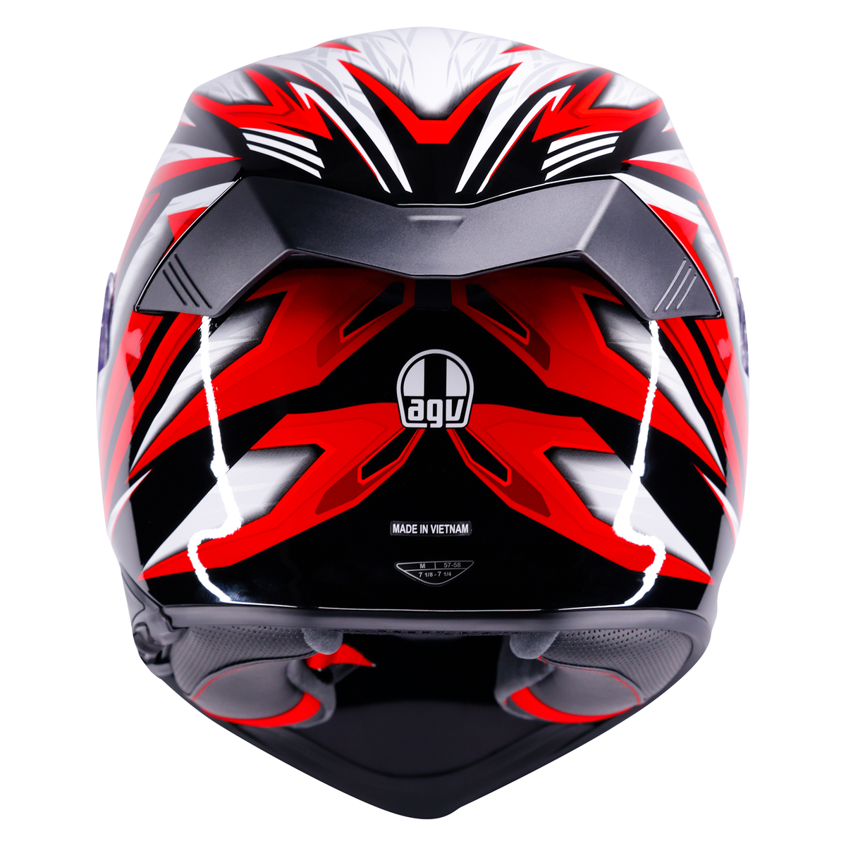 AGV K5 ECE 22.06 Zenithar Black / White / Red - FREE UK Shipping, FREE 365 Day Returns | Moto Central