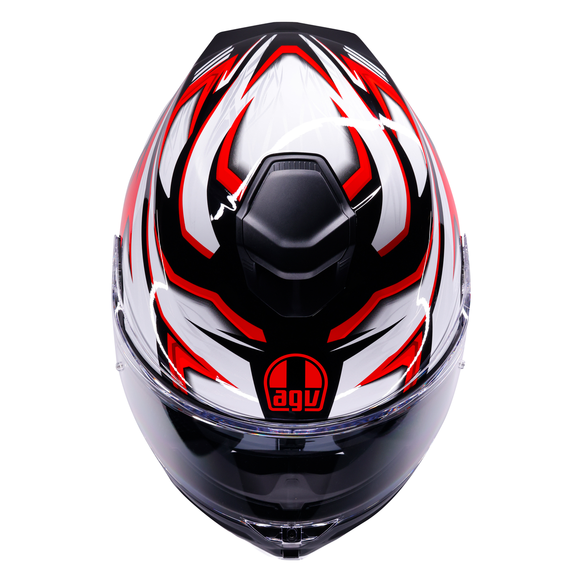 AGV K5 ECE 22.06 Zenithar Black / White / Red - FREE UK Shipping, FREE 365 Day Returns | Moto Central