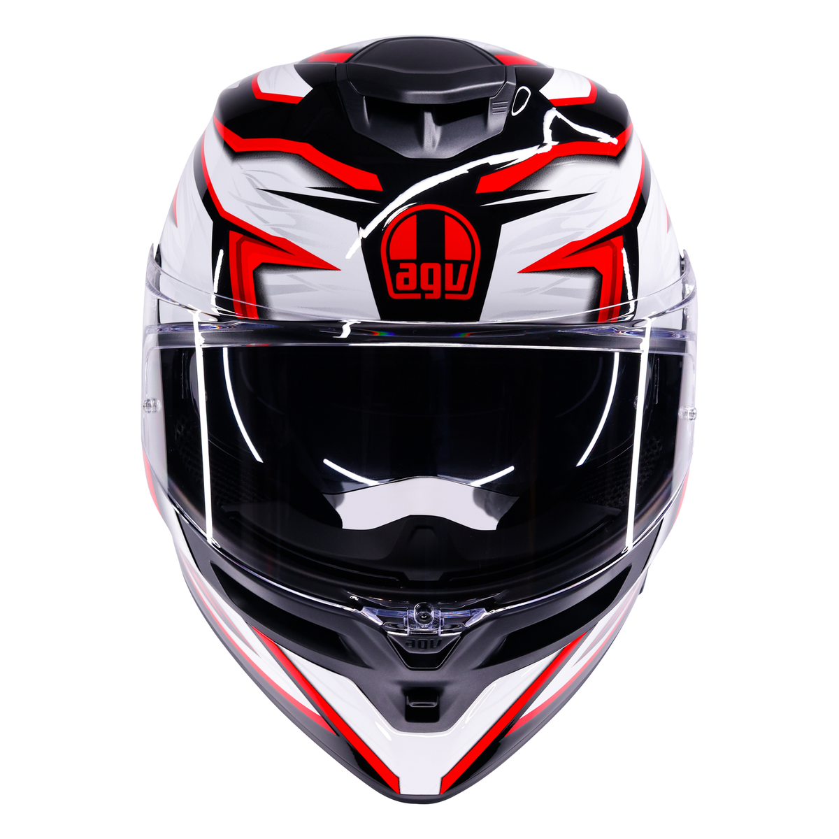 AGV K5 ECE 22.06 Zenithar Black / White / Red - FREE UK Shipping, FREE 365 Day Returns | Moto Central