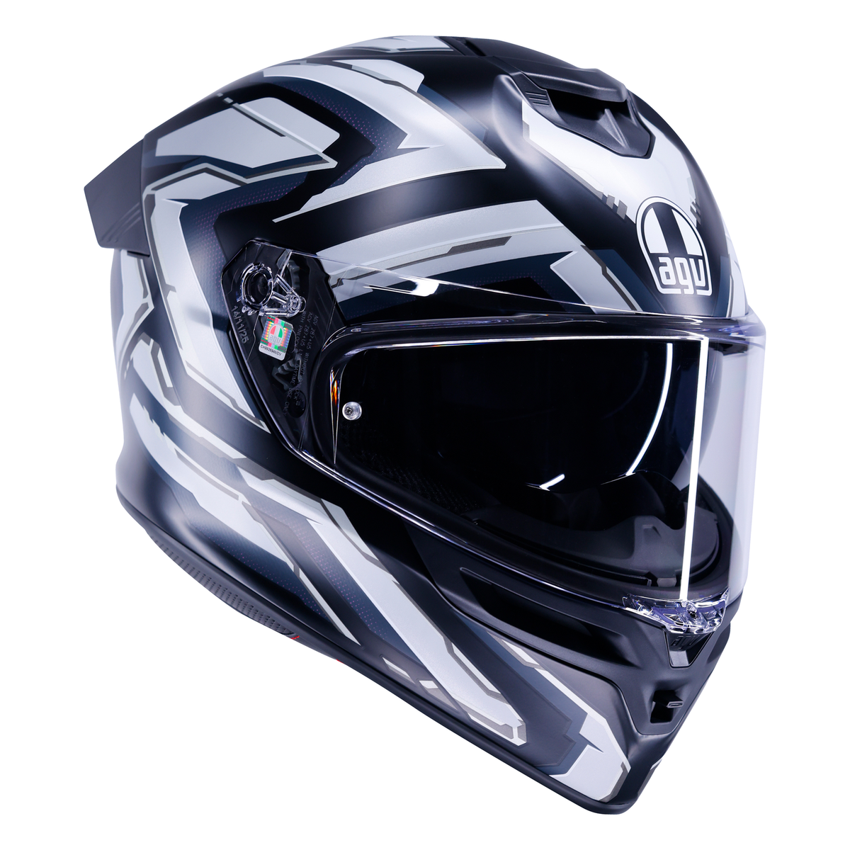 AGV K5 ECE 22.06 Astralix Black / White - FREE UK Shipping, FREE 365 Day Returns | Moto Central