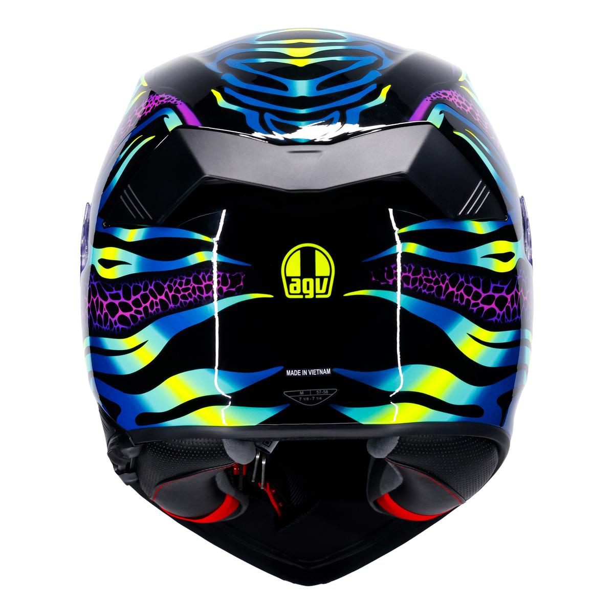 AGV K5 ECE 22.06 Viverna Blue / Purple / Lime - FREE UK Shipping, FREE 365 Day Returns | Moto Central
