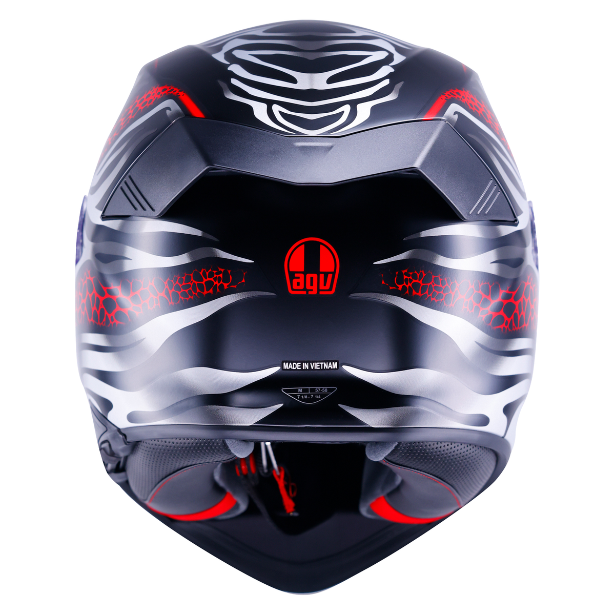 AGV K5 ECE 22.06 Viverna Black / Grey / Red - FREE UK Shipping, FREE 365 Day Returns | Moto Central