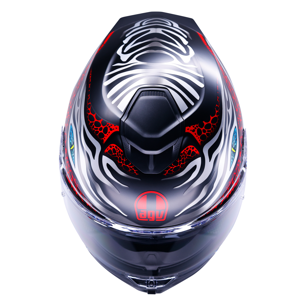 AGV K5 ECE 22.06 Viverna Black / Grey / Red - FREE UK Shipping, FREE 365 Day Returns | Moto Central