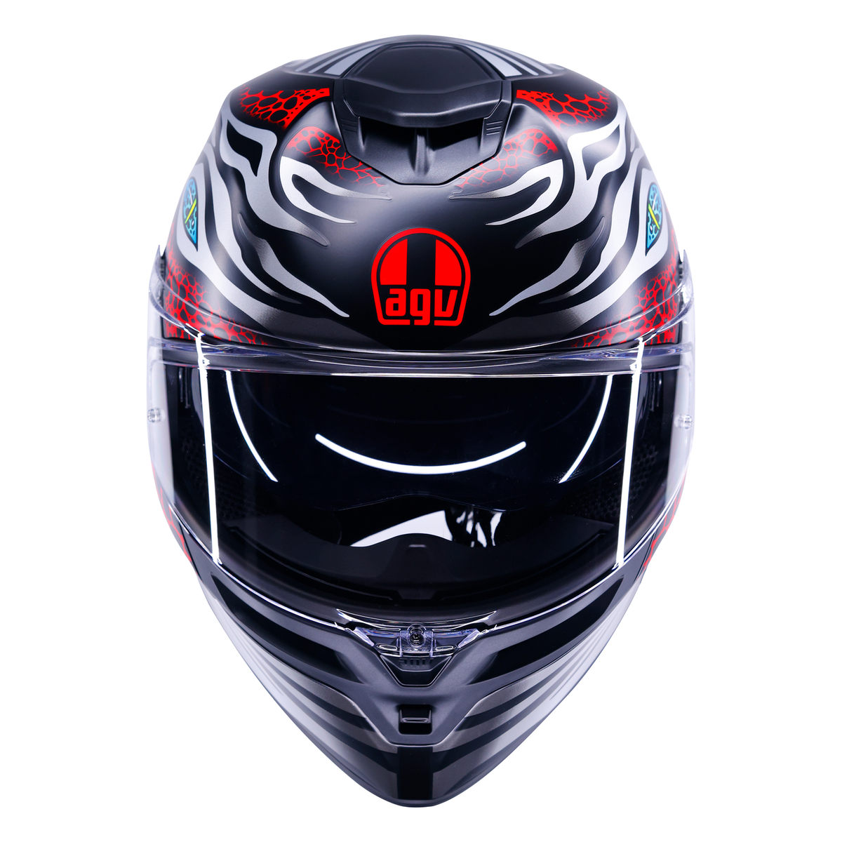 AGV K5 ECE 22.06 Viverna Black / Grey / Red - FREE UK Shipping, FREE 365 Day Returns | Moto Central
