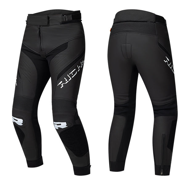 Richa Stradale Evo Ladies Leather Trouser Black / White - FREE UK Delivery, FREE 365 Day Returns | Moto Central